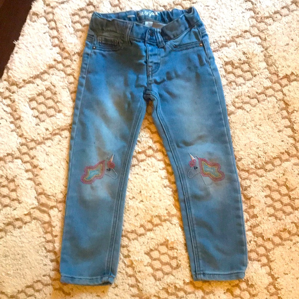 Cat & jack unicorn jeans 4T